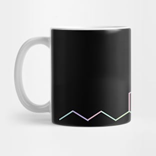 CBD Kawaii Pastel Rainbow Molecule Mug